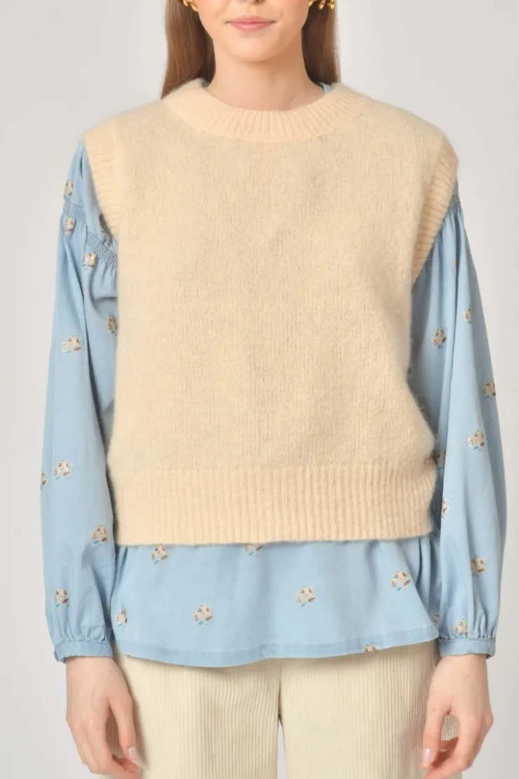 Orfeo Paris Pull sans manches Mirta> Pulls & Cardigans